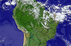 Imagem de satélite do CPTec