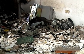 Caixa eletrônico foi explodido na madrugada desta sexta